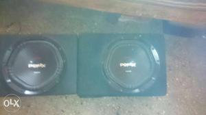 Two Sony subwoofers and a pioneer amplifier,good