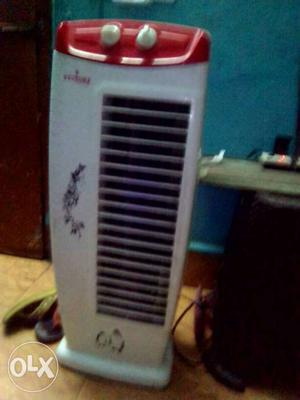 White And Red Air Conditioner