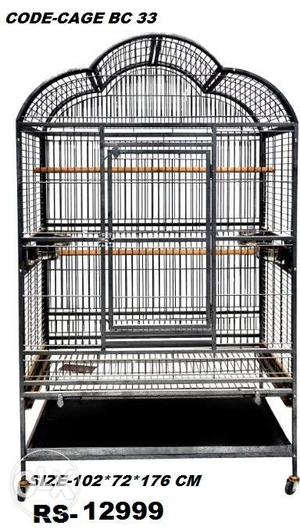 Imported cages for conurs and grey