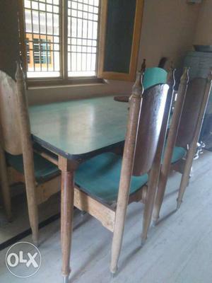 4 chairs rectangle dining table