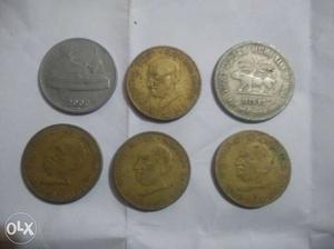 6 Round Shaped Coins