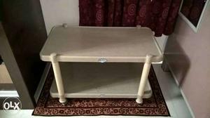 Beige 2 Tier Table,in excellent condition, price negotiable