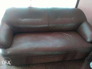 Brown Leather Sofa