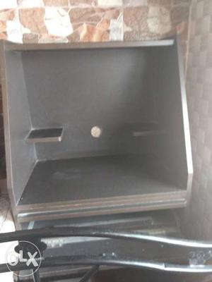 Computer Trolly new (Black Wooden Case)