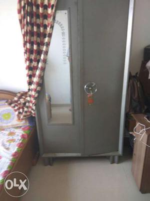 Gray Metal Locker Cabinet