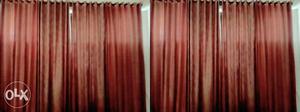 Nine ft lng matte gud quality curtains with linig