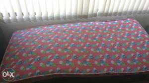 Pink And White And Blue Floral Mattress
