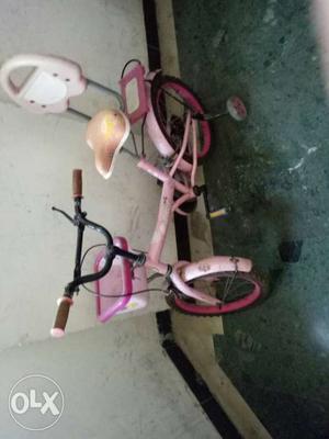 Pink Bmx Bike With Training Wheels