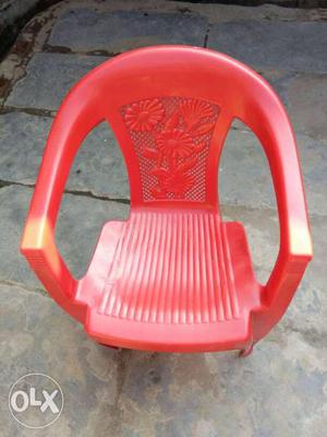 Red Monobloc Chair