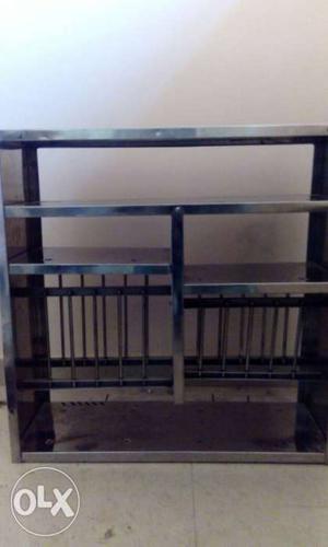 Steel Dish Rack, Good Condition, 1 year old