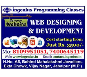 WEB DESIGNING AND DEVELOPMENT Jabalpur