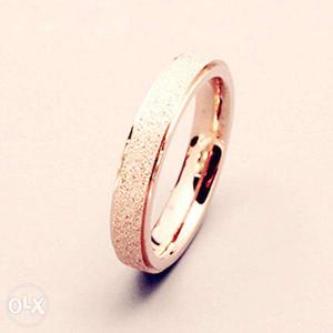 4mm Rose Gold Band Ring Pomellato Frosted