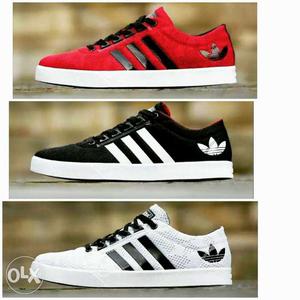 Addidas shoe in three colours