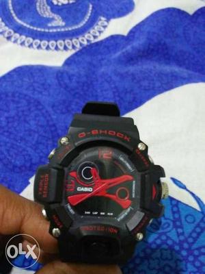 Black And Red Casio G Shock