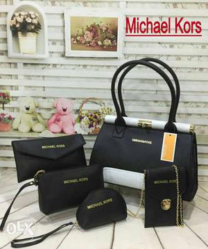Black Leather Michael Kors Bag Lot