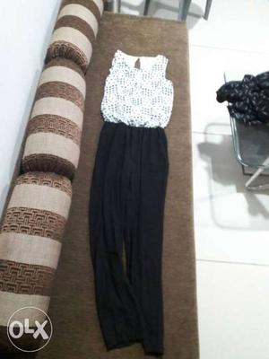 Black and white jumpsuit