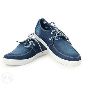 Blue Denim Casual Shoes