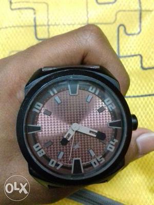 Fastback brown dail watch.