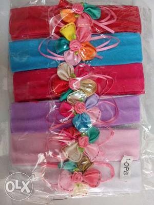 Good quality hair band 1pkt - 12 PCs 6 different