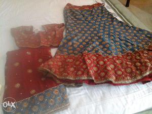 New condition wedding lehengas used only for 3-4