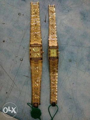 New imported gold plated watch for men and women urgent sell