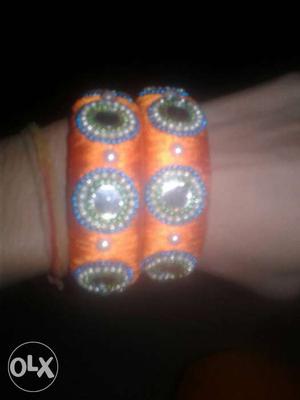Orange colour bracelet