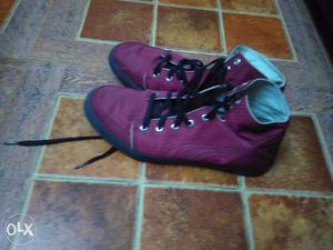Puma canvas shoes Wine red Size 11