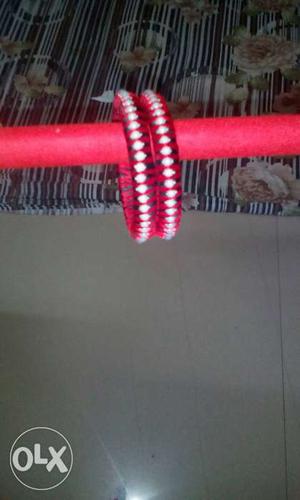 Red And White Bangle