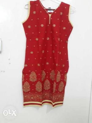 Red And Yellow Tank Dress