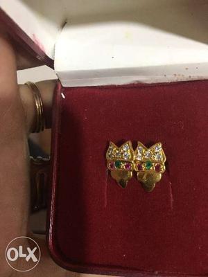 Unused(new) pair of gold plated imitation