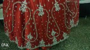 Wedding lehenga red colour