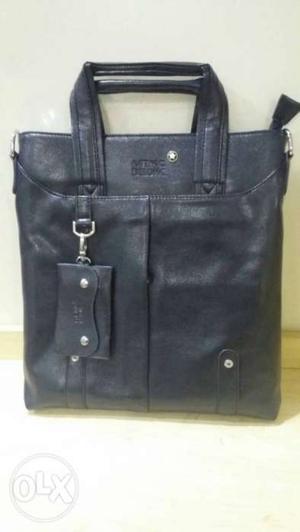 Women's Black Leather Handbag