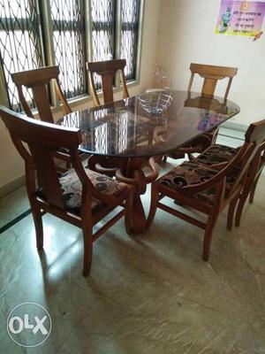 6 seater dining table set and a sofa set with a