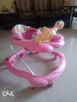 Baby walker pink colour.. Good condition