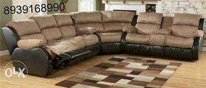 Corner recliner sofa