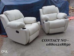 Customized NEW RECLINERS, Leather sofa, Home Theater