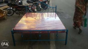Heavy Iron cot without bed. Size 5 Ft Width * 6