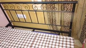 Iron double bed with new mattress