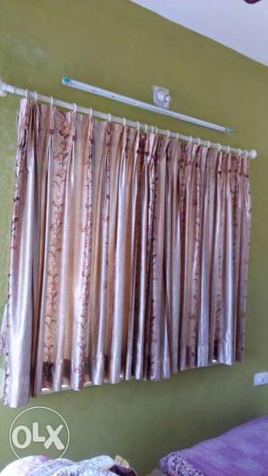 Machine wash curtains with rod n curtain rings