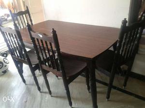 Pure shesham dinning table with four chairs
