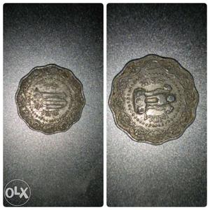 10 paise silver coins