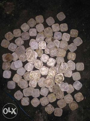 118 piece of old 5 paise coins