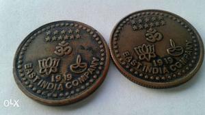 2 East India Company  Coins