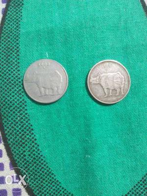 2 coins 25 paise  seel