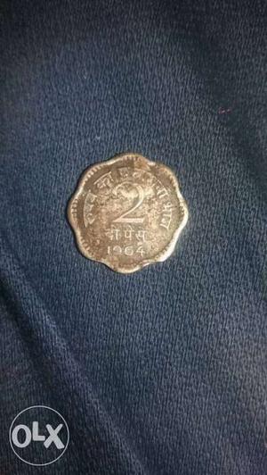 2 paise  old coin