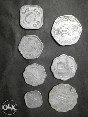 7 aluminium Coins for sale or exchange