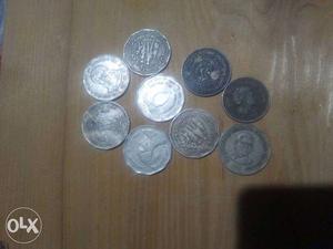 9 Silver Round Coins