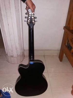 Black Cutaway Guitar