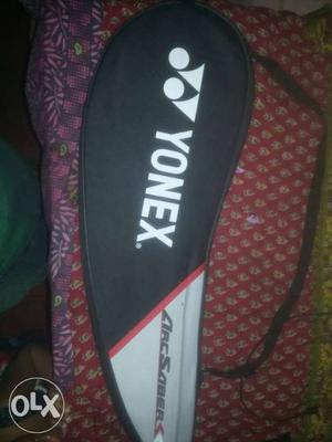 Black White And Red Yonex Badminton Bag