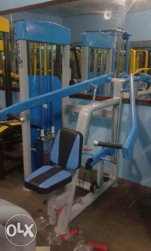 Blue Gray And Black Exercise Equipment